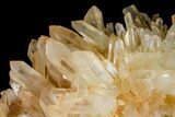 Wide Tangerine Quartz Crystal Cluster - Madagascar #107084-4